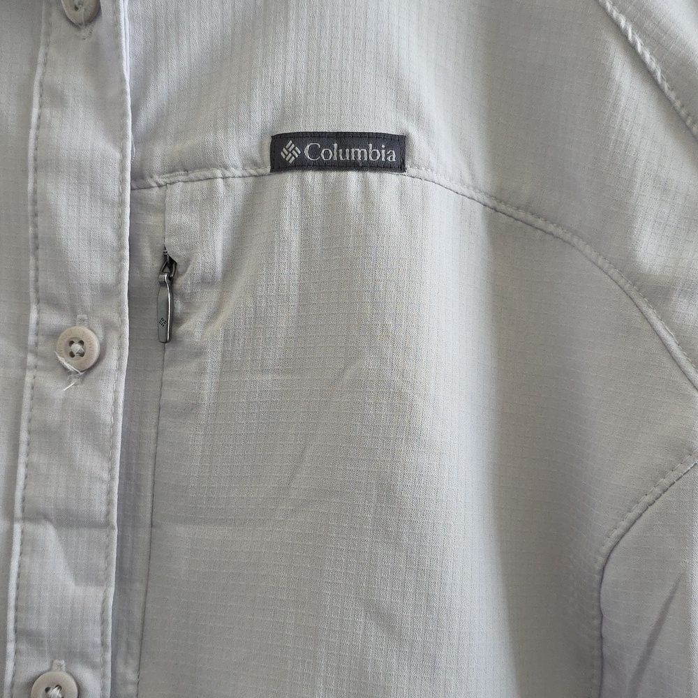 Columbia Kestrel Trail Shirt Light Grey Size M - Picture 4 of 9